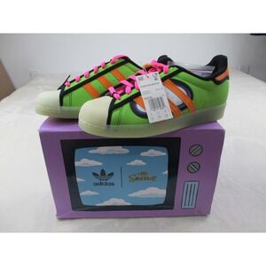 NEW Adidas Superstar The Simpsons Squishee Shoes Mens 8.5 Green H05789 Rare 03